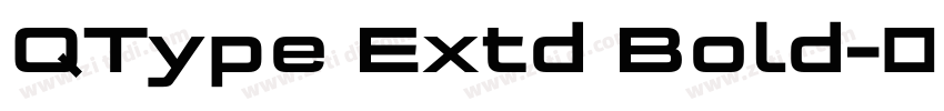 QType Extd Bold字体转换